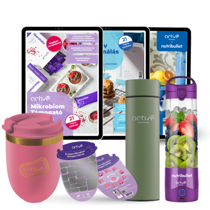 21 napos ALL-IN: activé FiberShaker + 3 e-book + nutribullet + kaparós motivációs naptár + palack