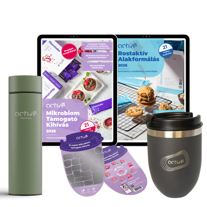 21 napos PLUS: activé FiberShaker + 2 e-book + kaparós motivációs naptár + palack