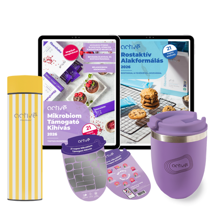 21 napos PLUS: activé FiberShaker + 2 e-book + kaparós motivációs naptár + palack