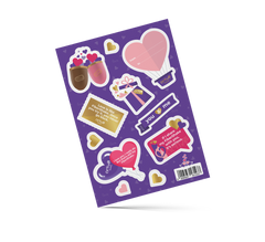 Nálepka s darčekom na Valentína